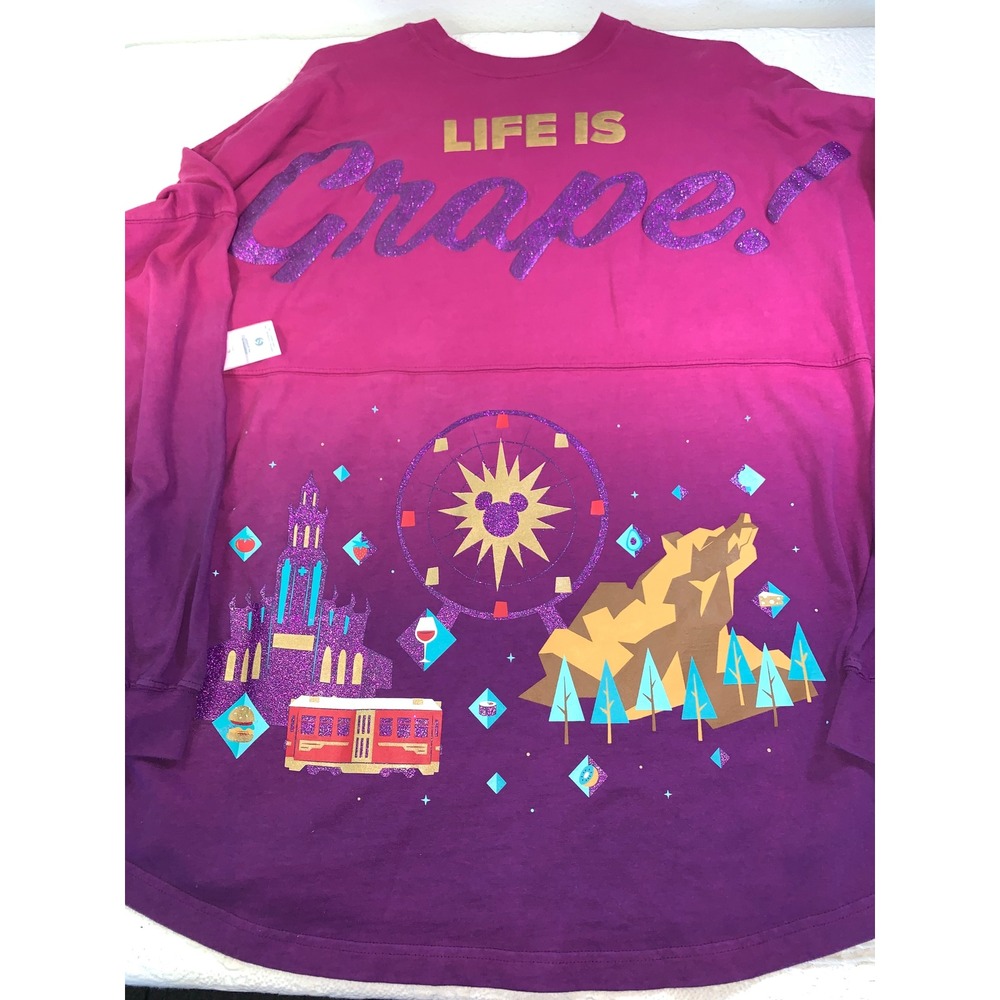 Disney Spirit Jersey Food & Wine Festival 2022 Life Is Grape Ombre Purple XL NEW
